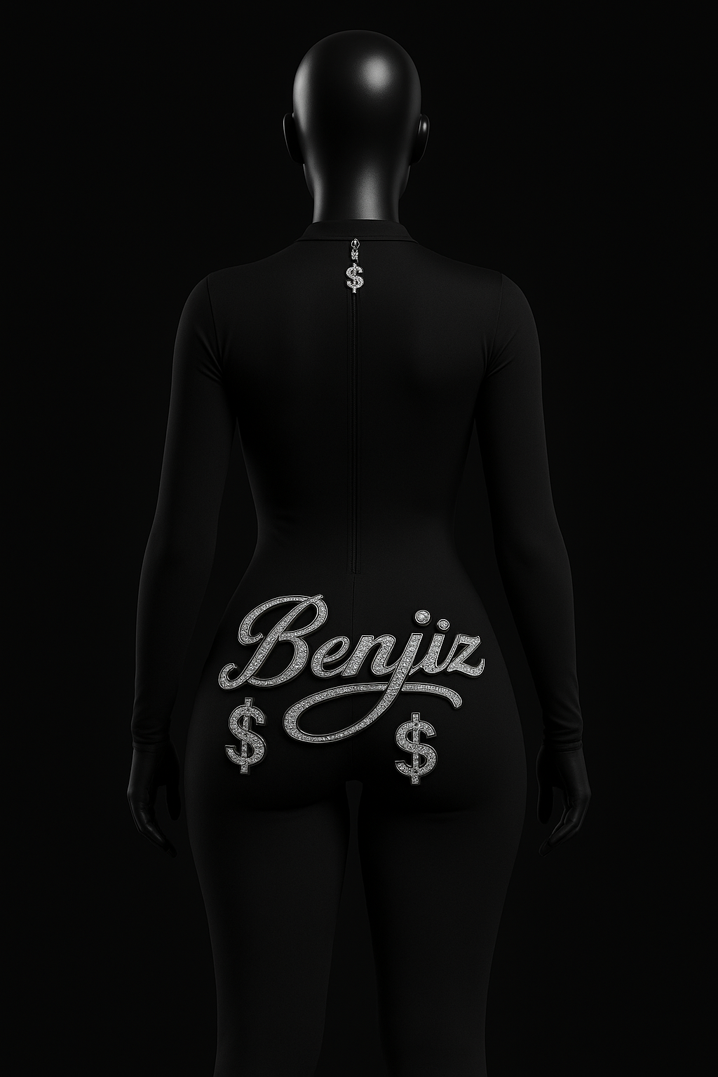 Benjiz on display "Double Zip Bodysuit"