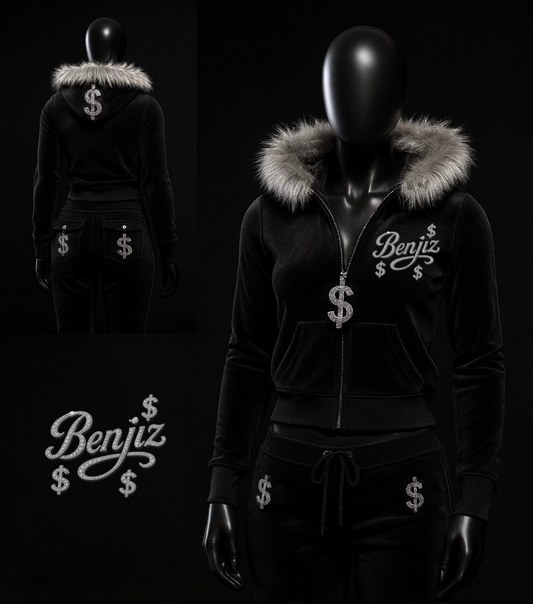 I <3 Benjiz "Velour Fur Hood Set"